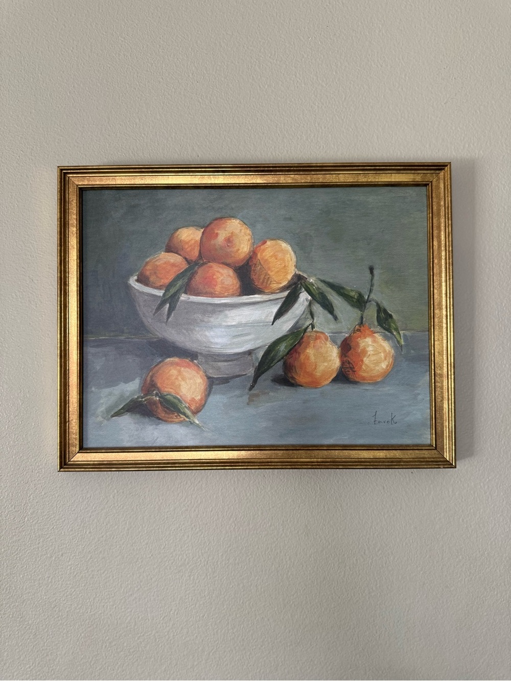 ❌SOLD❌ Studio McGee Orange Citrus Fruit Still Life Painting, Canvas Art